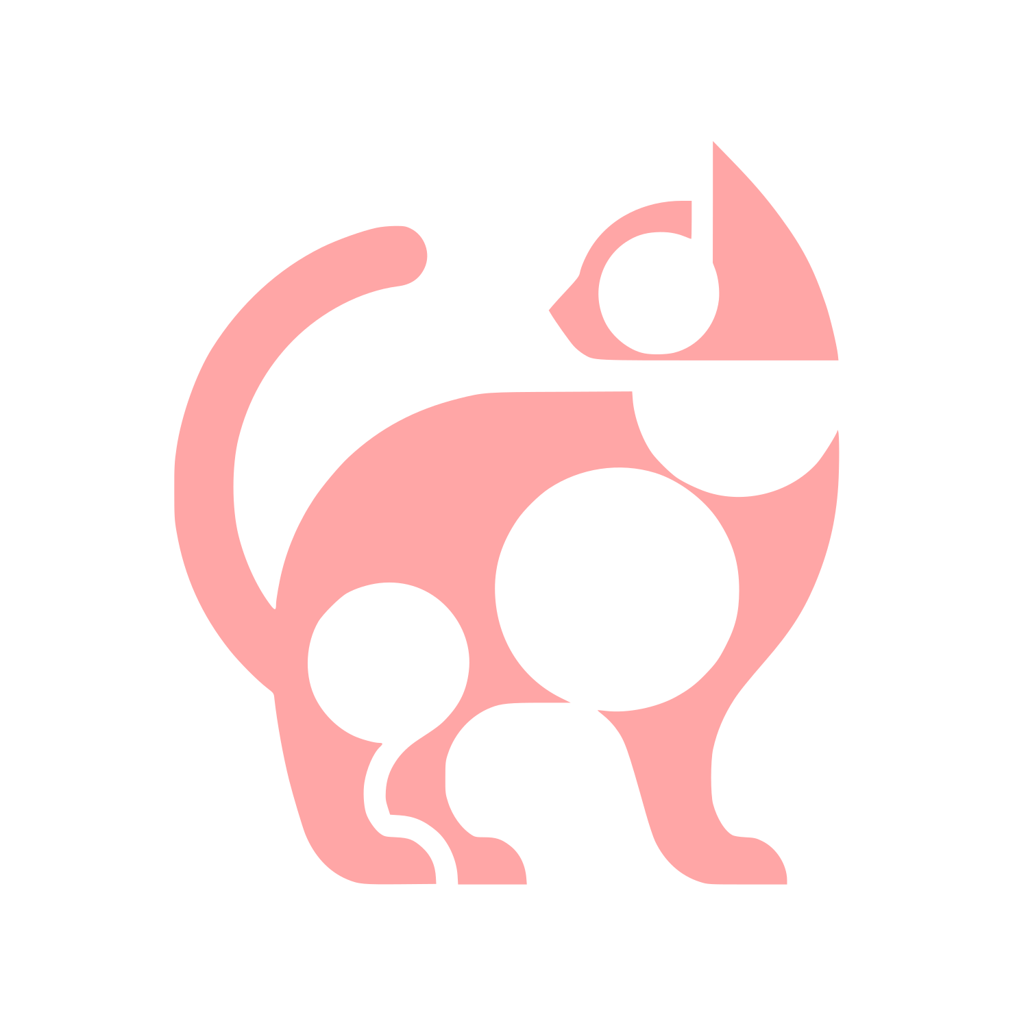Cat Logo Design #ffa6a6