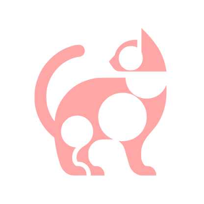 Cat Logo Design #ffa6a6