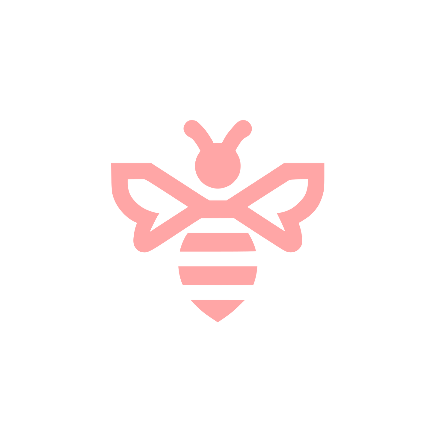 Bee Logo Design #ffa6a6
