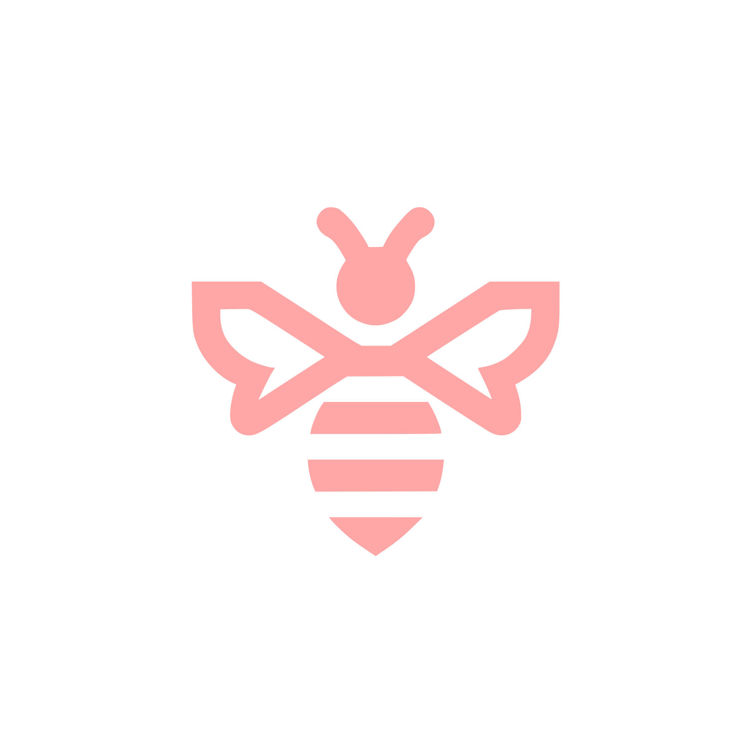 Bee Logo Design #ffa6a6