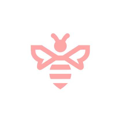 Bee Logo Design #ffa6a6