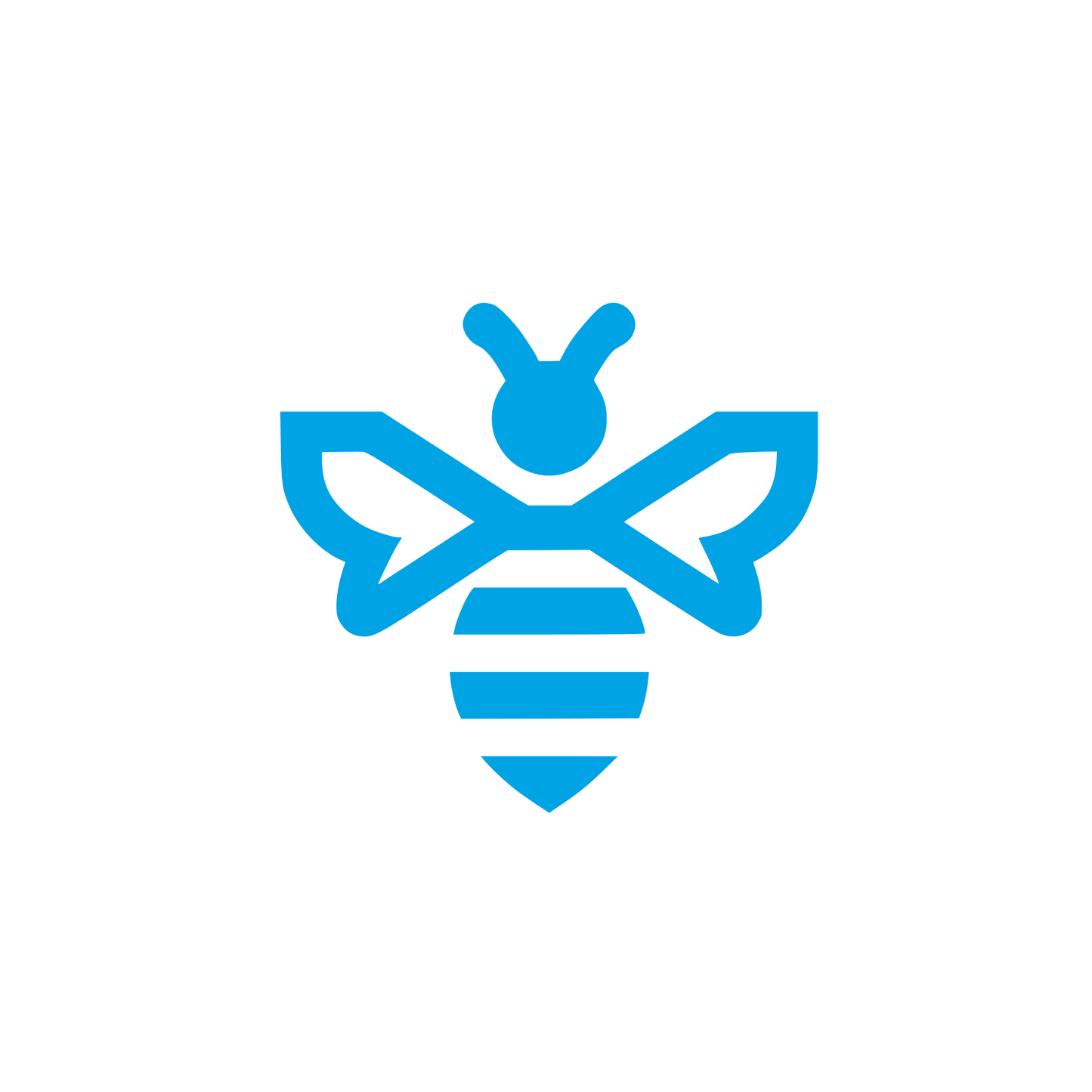 Bee Logo Design #00a3e4