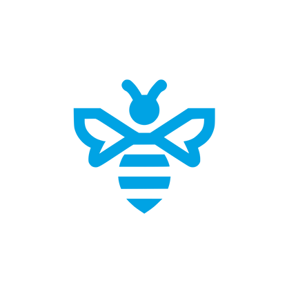 Bee Logo Design #00a3e4