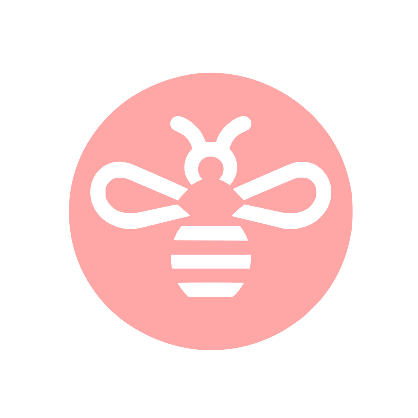 Bee Logo Design #ffa6a6