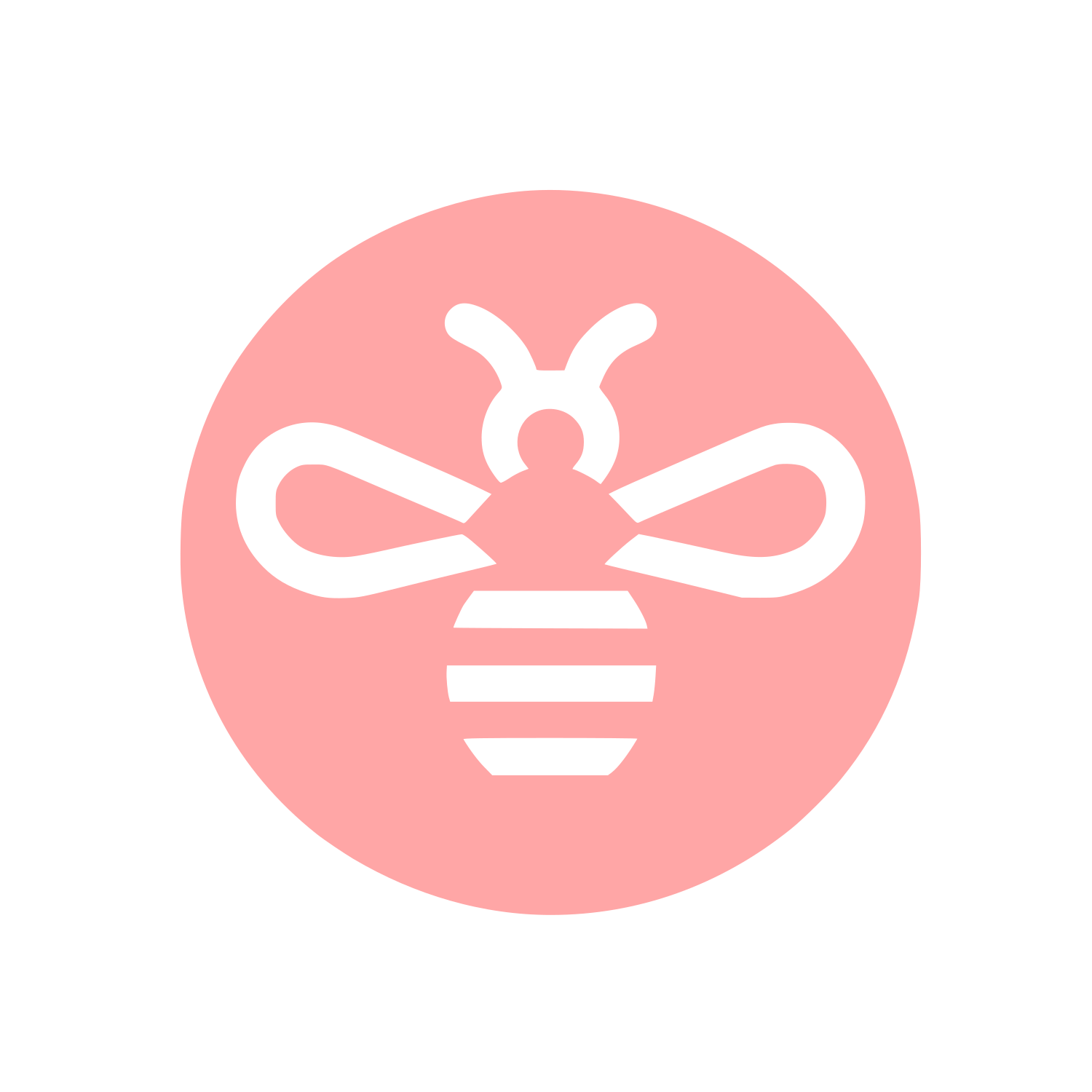 Bee Logo Design #ffa6a6
