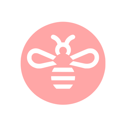 Bee Logo Design #ffa6a6