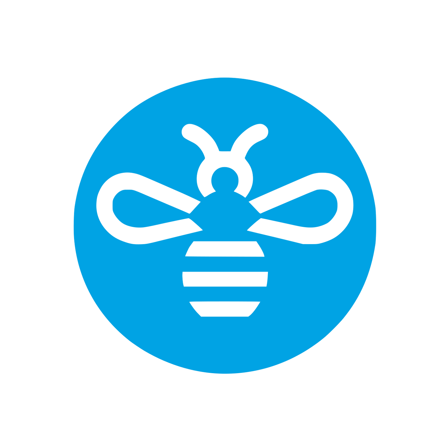 Bee Logo Design #00a3e4