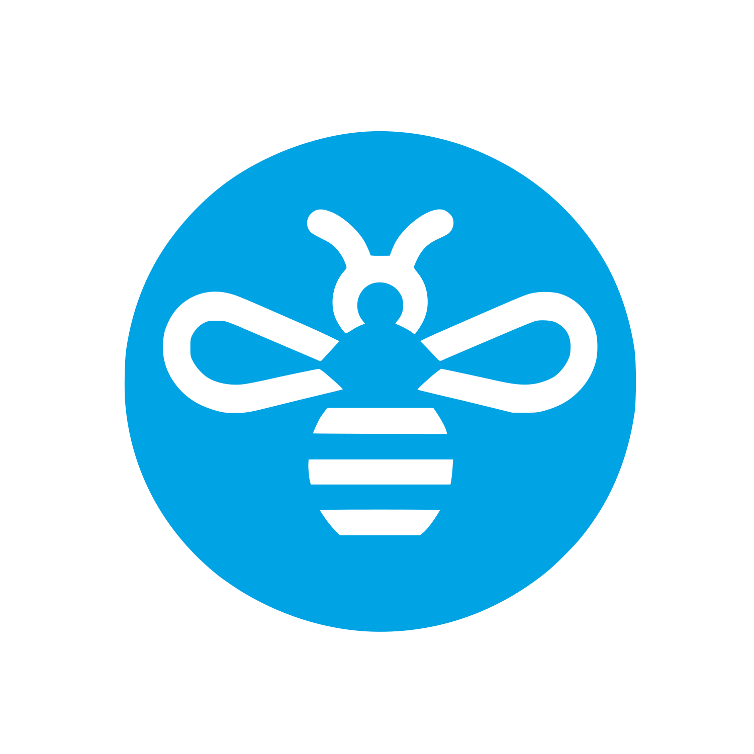 Bee Logo Design #00a3e4