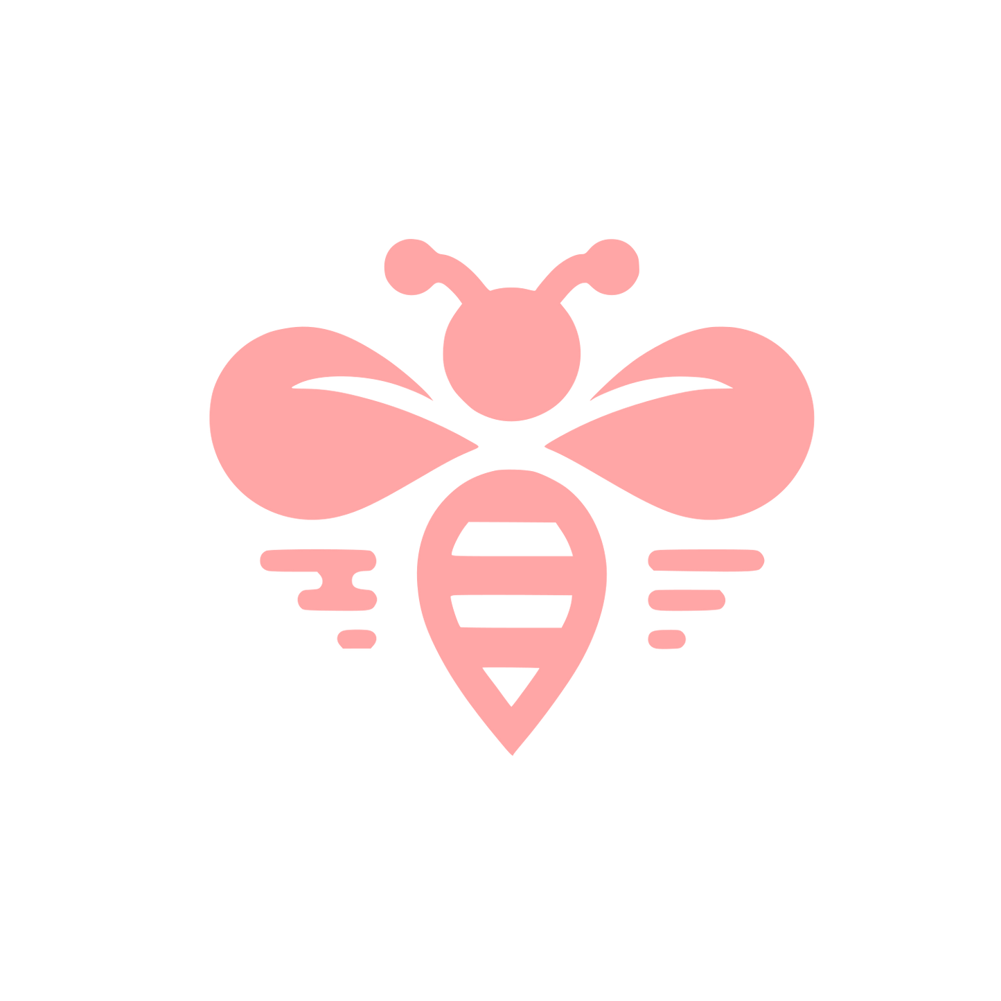 Bee Themed Logo #ffa6a6