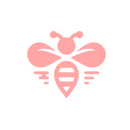 Bee Themed Logo #ffa6a6
