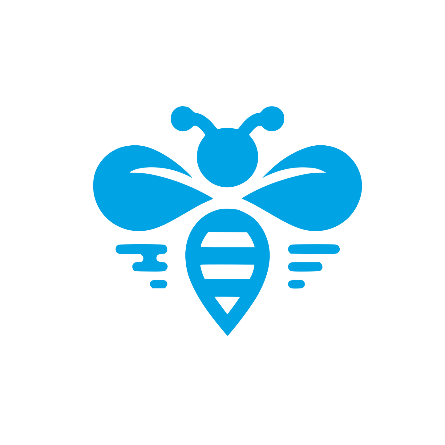 Bee Themed Logo #00a3e4