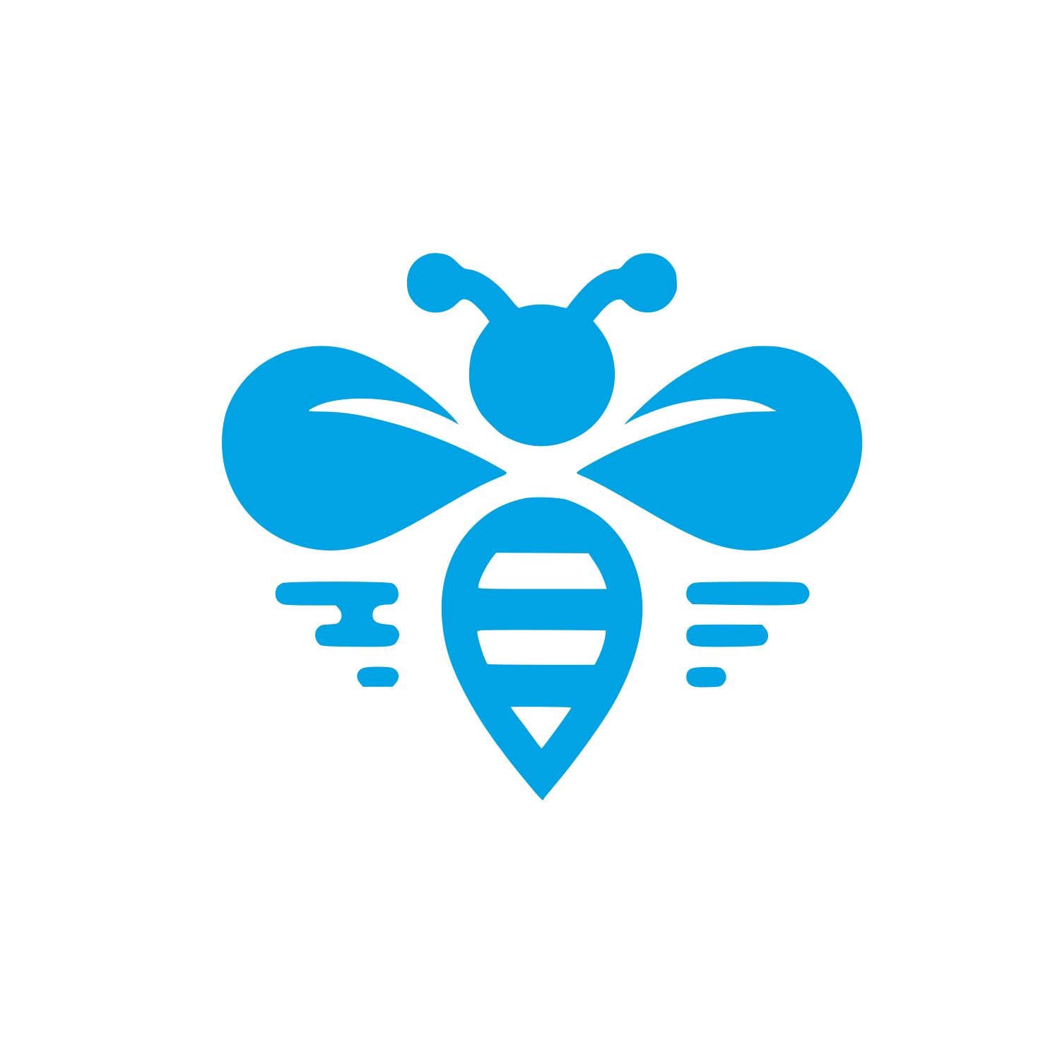 Bee Themed Logo #00a3e4