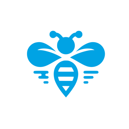 Bee Themed Logo #00a3e4