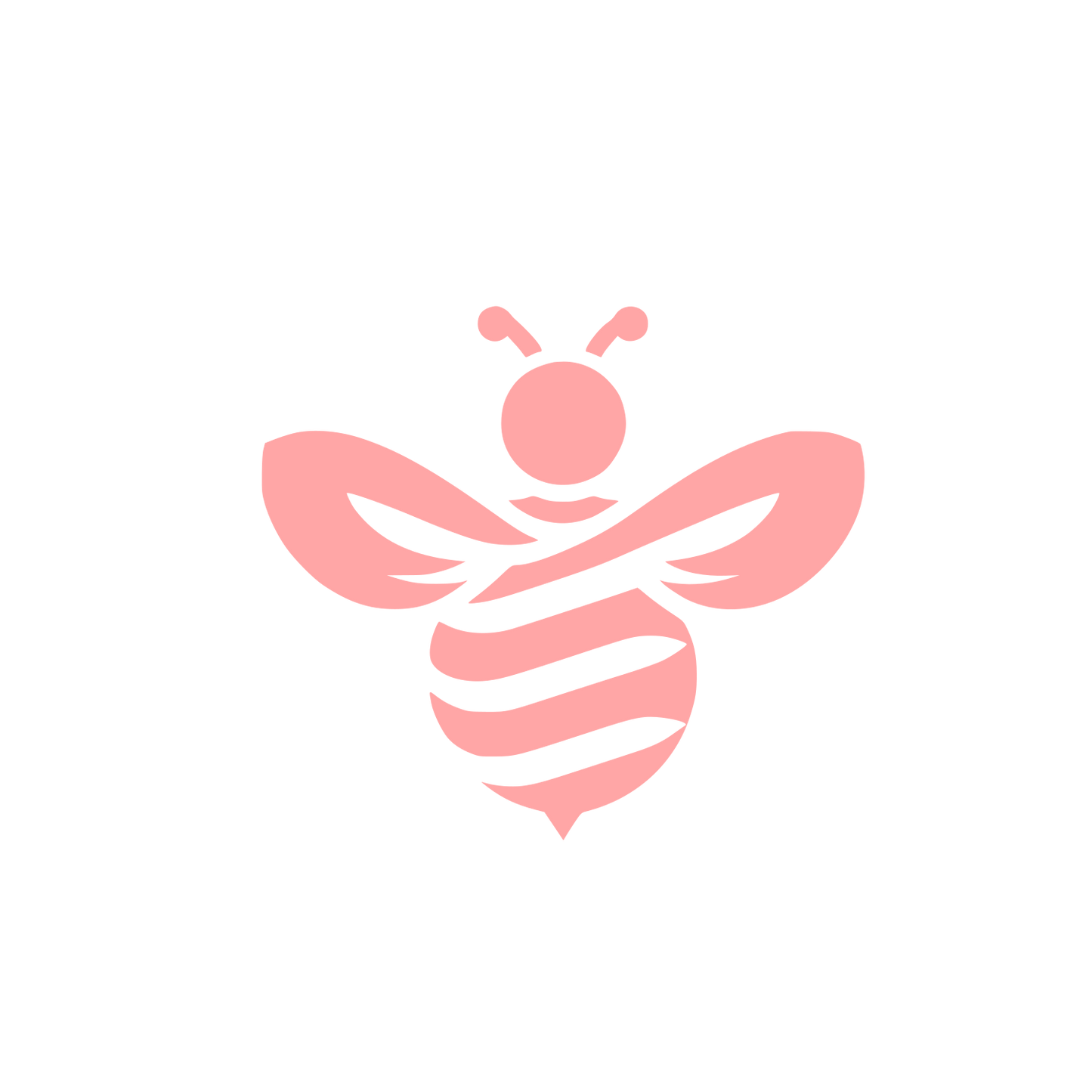 Bold Bee Logo #ffa6a6