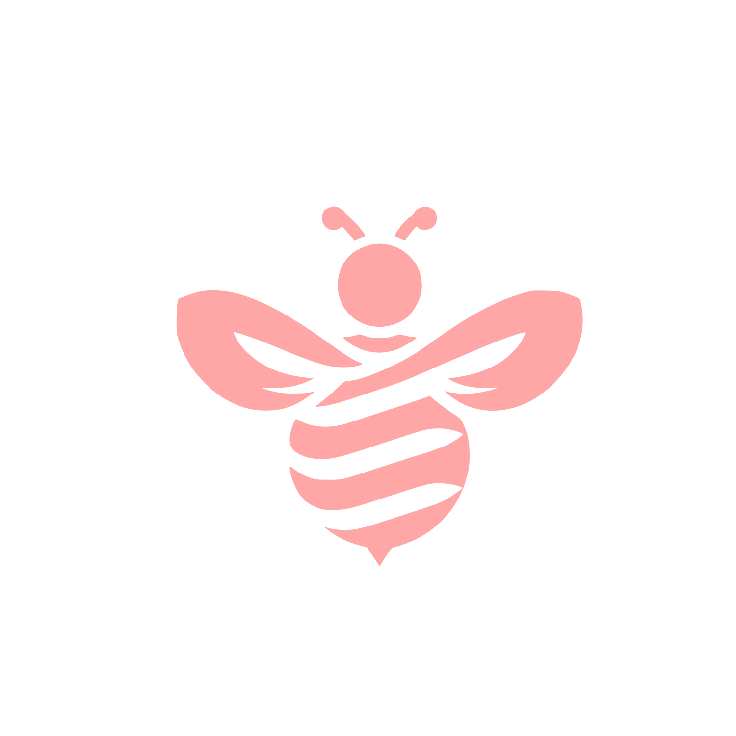 Bold Bee Logo #ffa6a6