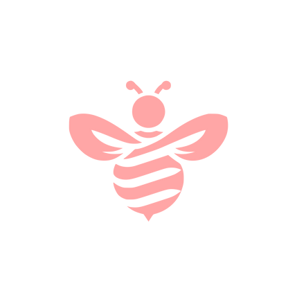 Bold Bee Logo #ffa6a6