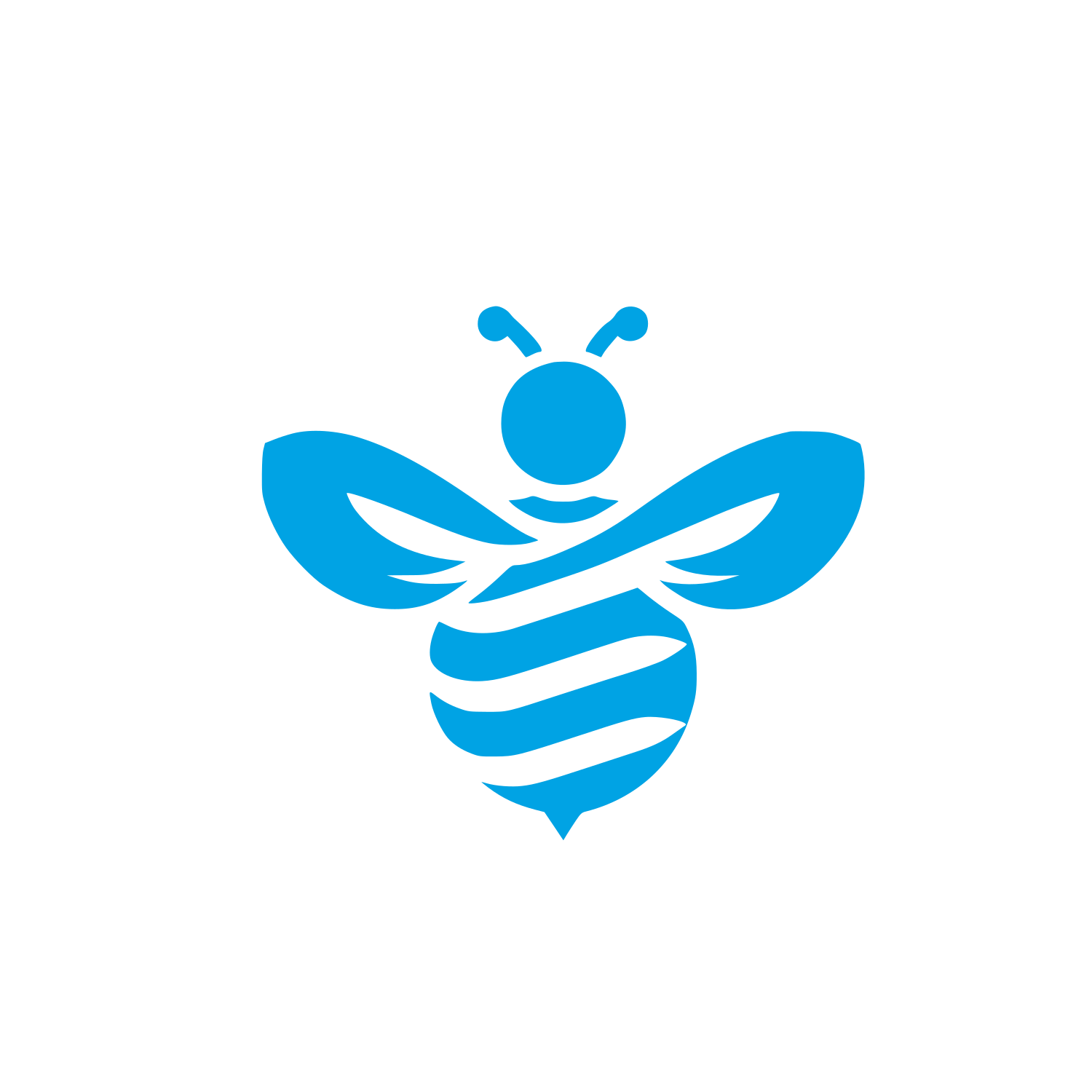 Bold Bee Logo #00a3e4