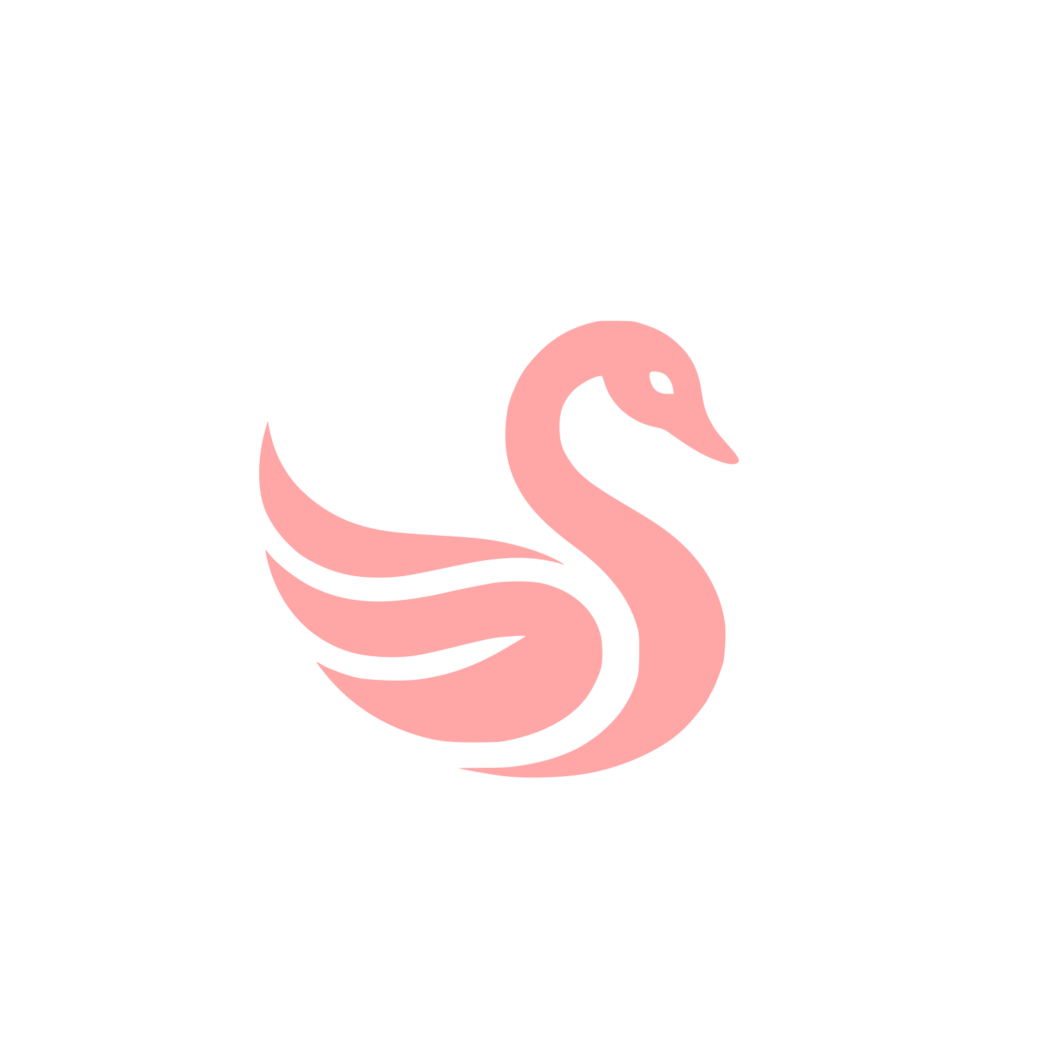 Swan Logo #ffa6a6