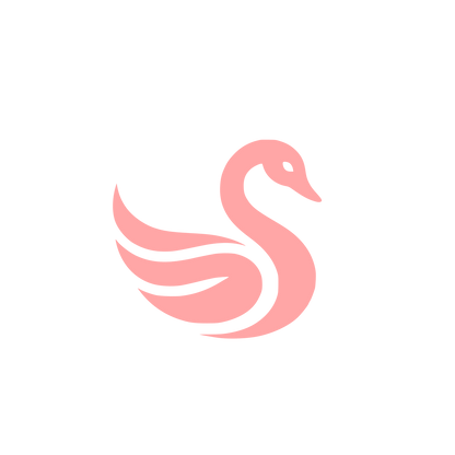 Swan Logo #ffa6a6