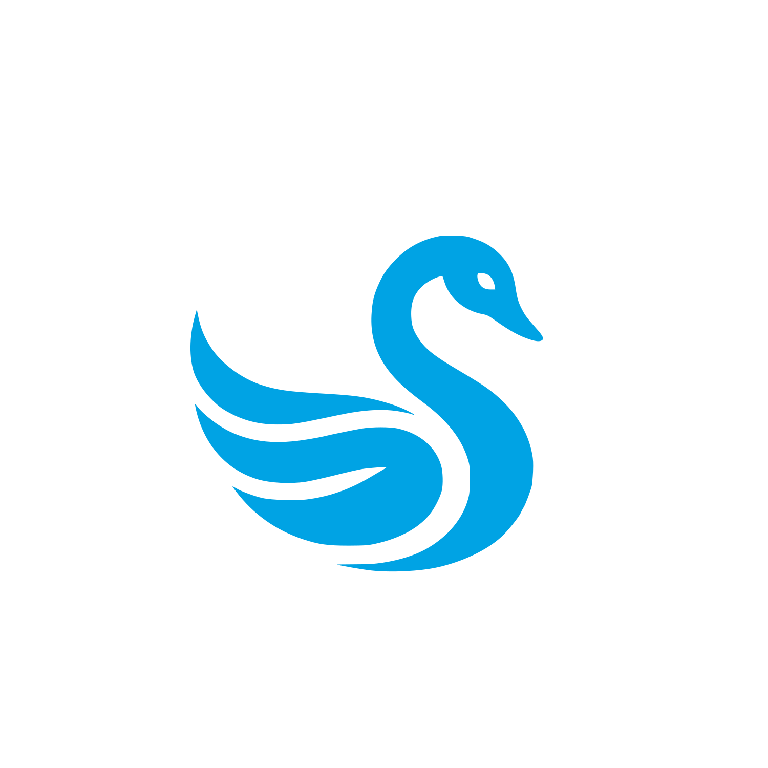 Swan Logo #00a3e4