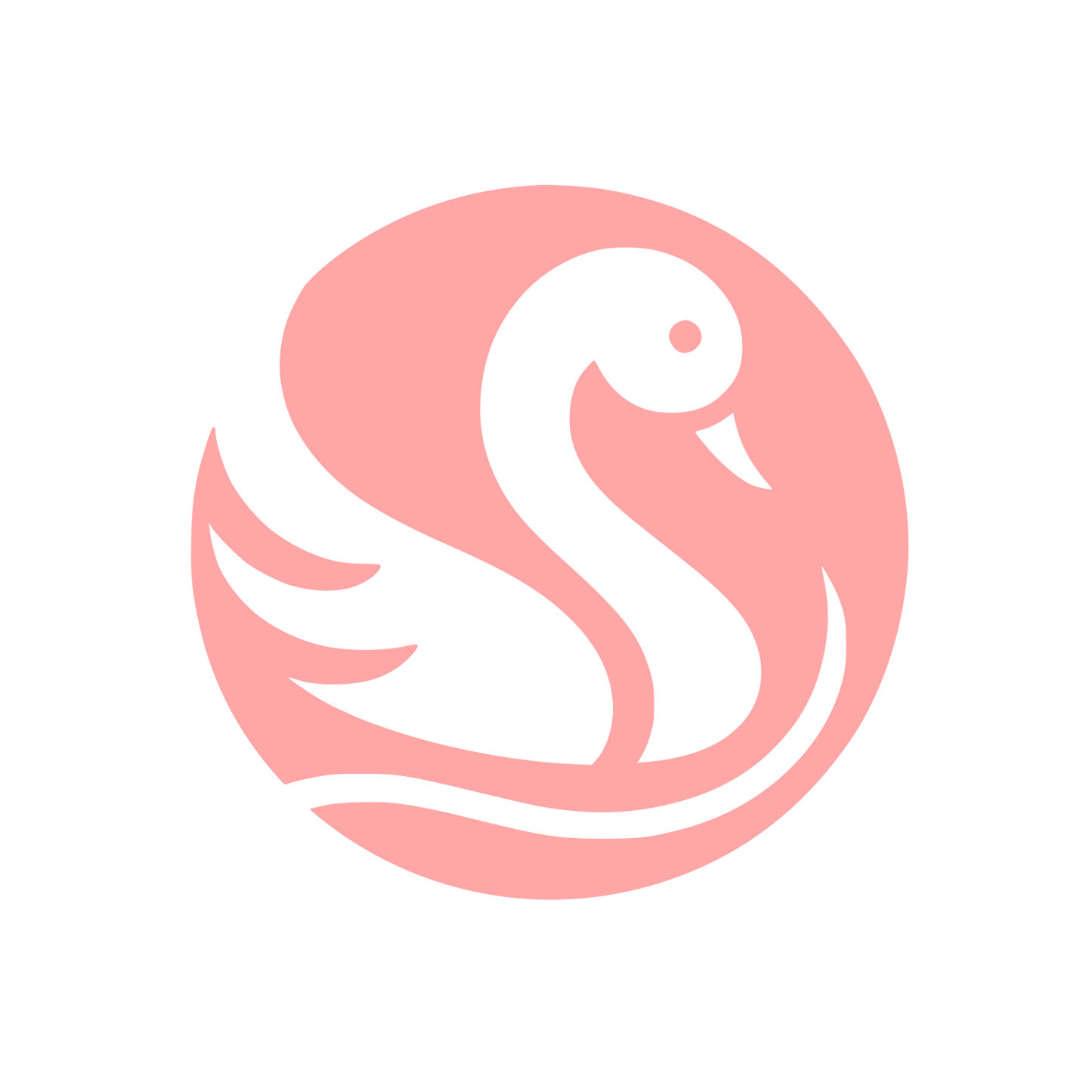 Swan Logo Design #ffa6a6