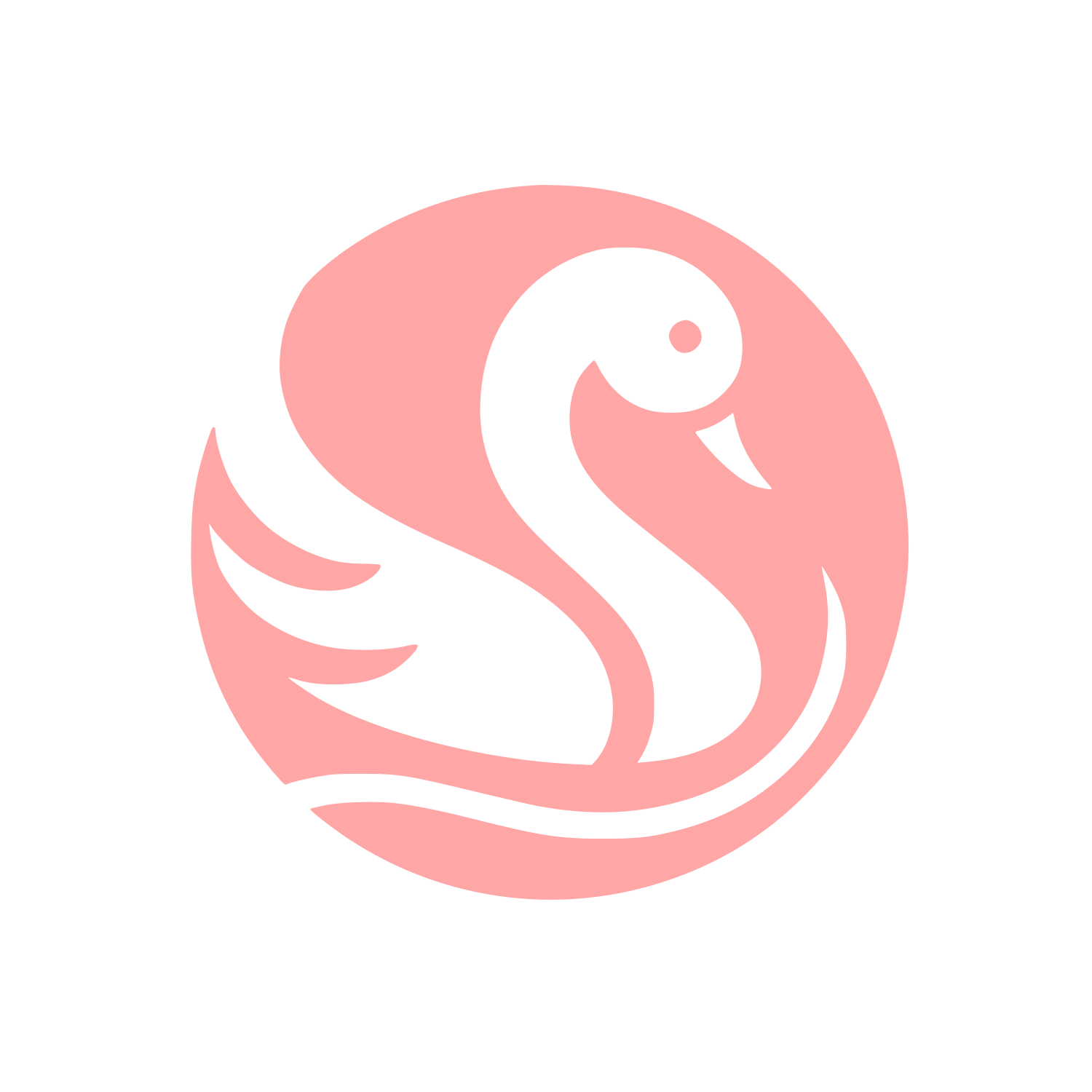 Swan Logo Design #ffa6a6