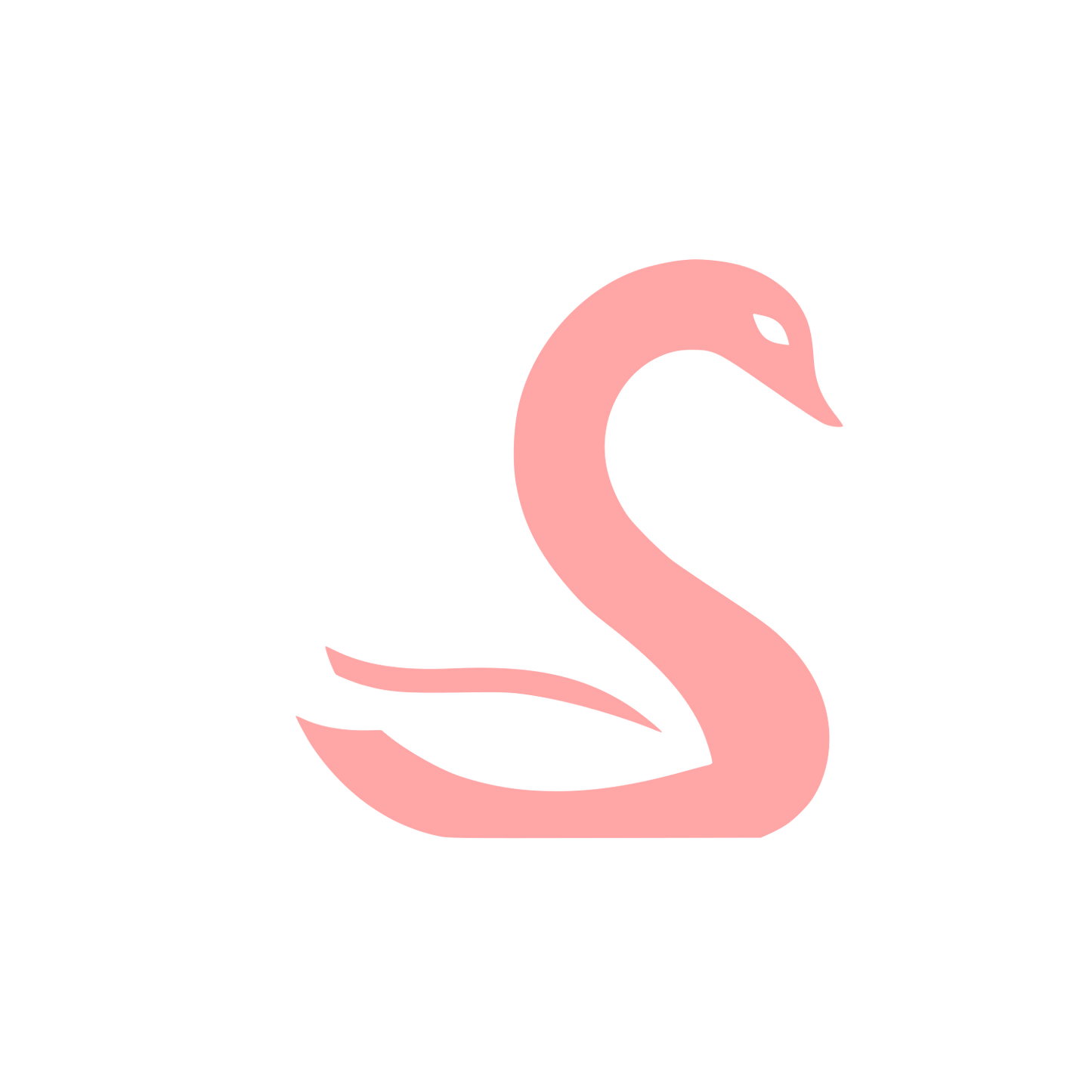 Swan Logo #ffa6a6