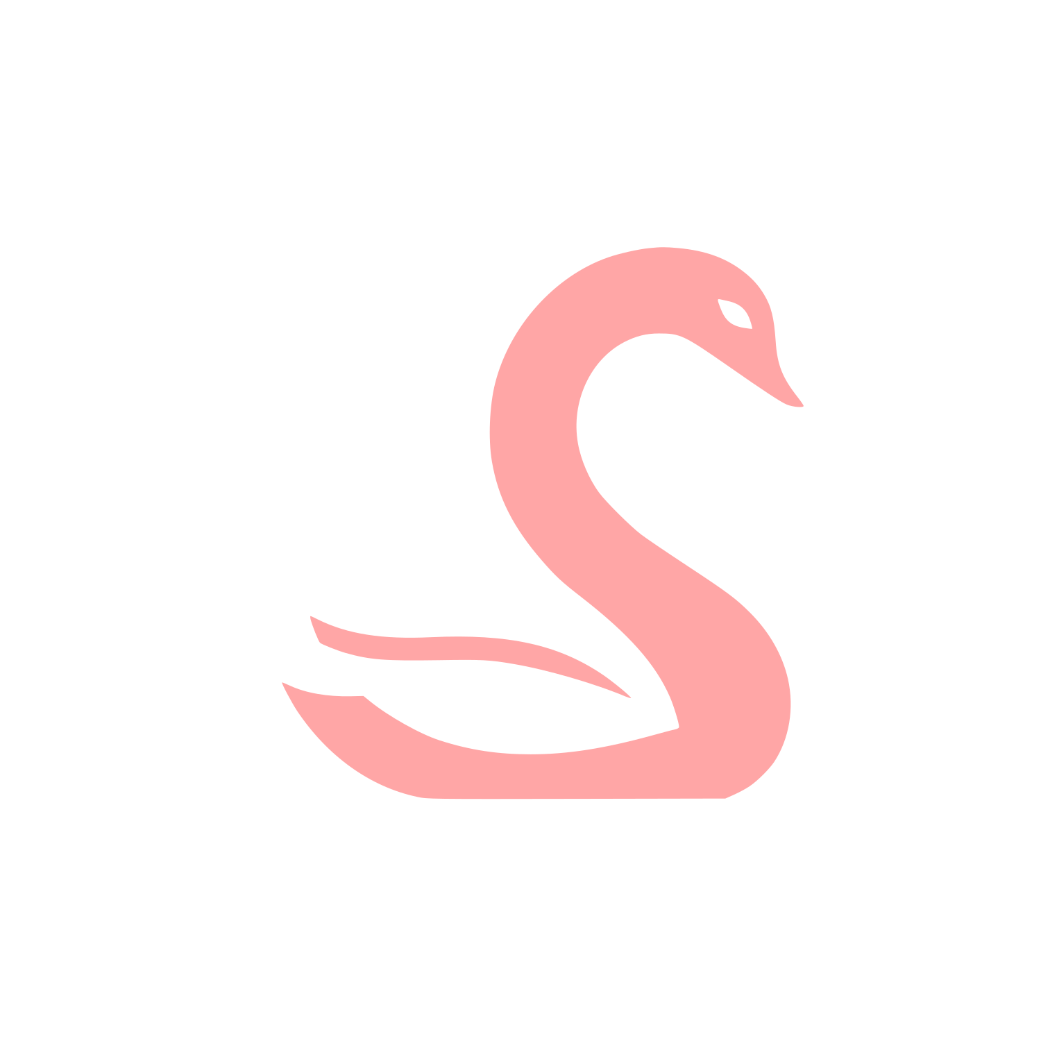 Swan Logo #ffa6a6