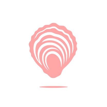 Oyster Shell Logo #ffa6a6