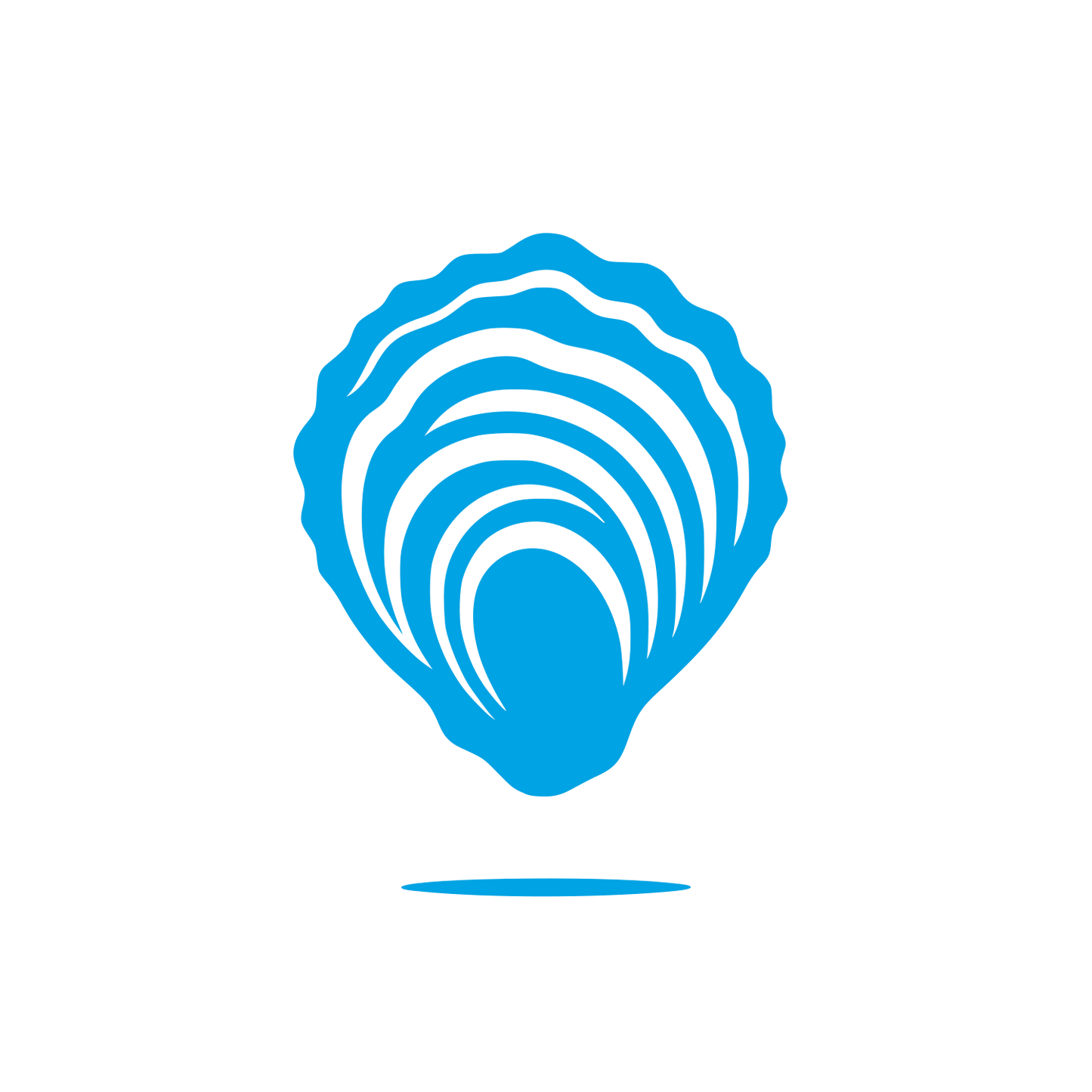 Oyster Shell Logo #00a3e4