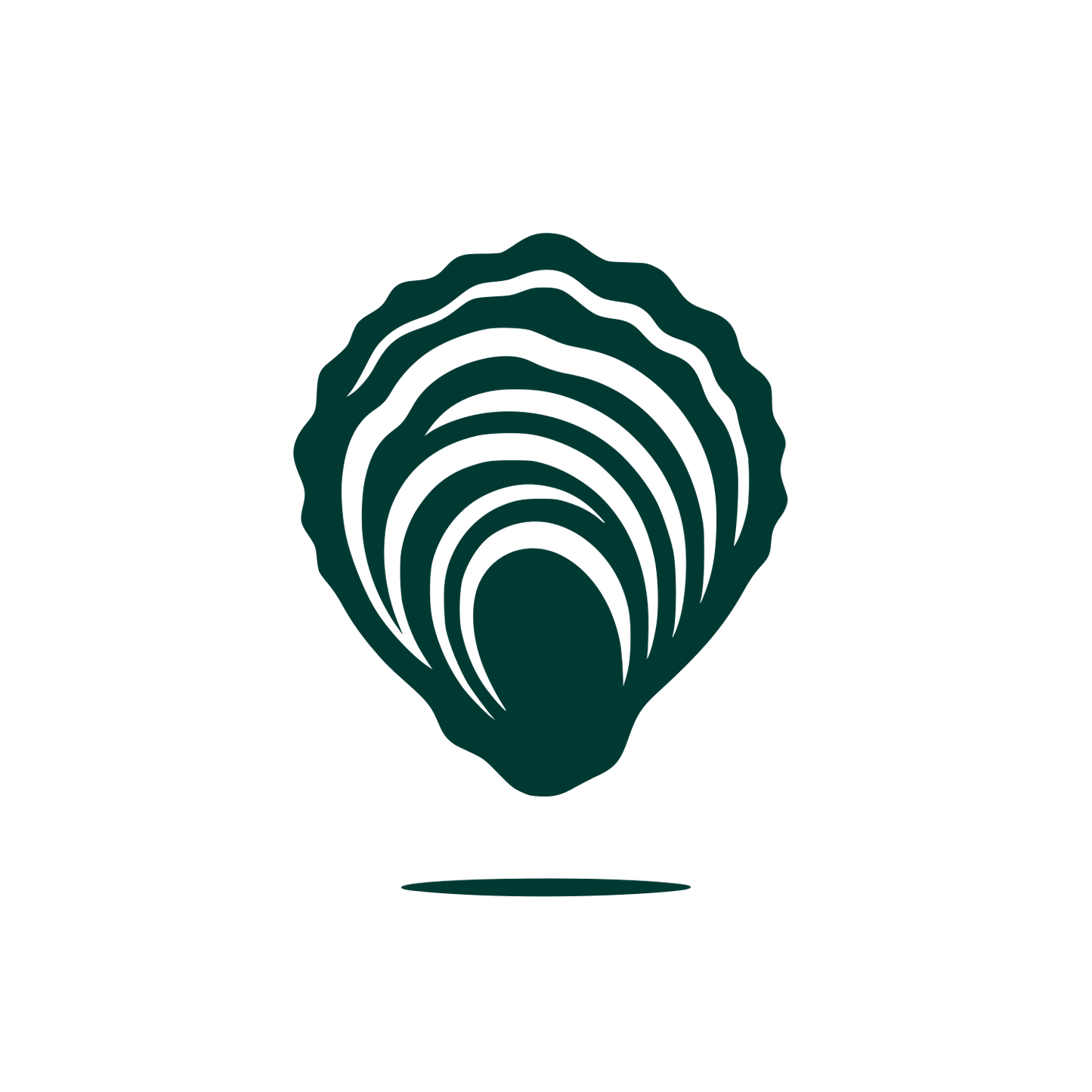 Oyster Shell Logo #003932