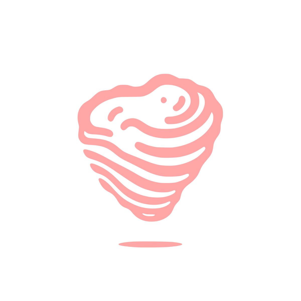 Bold Heart Logo #ffa6a6