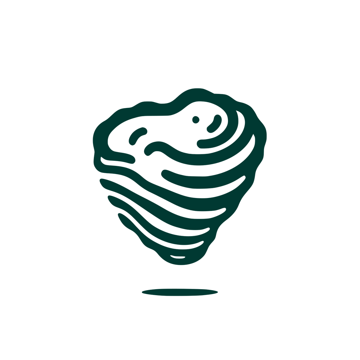 Bold Heart Logo #003932