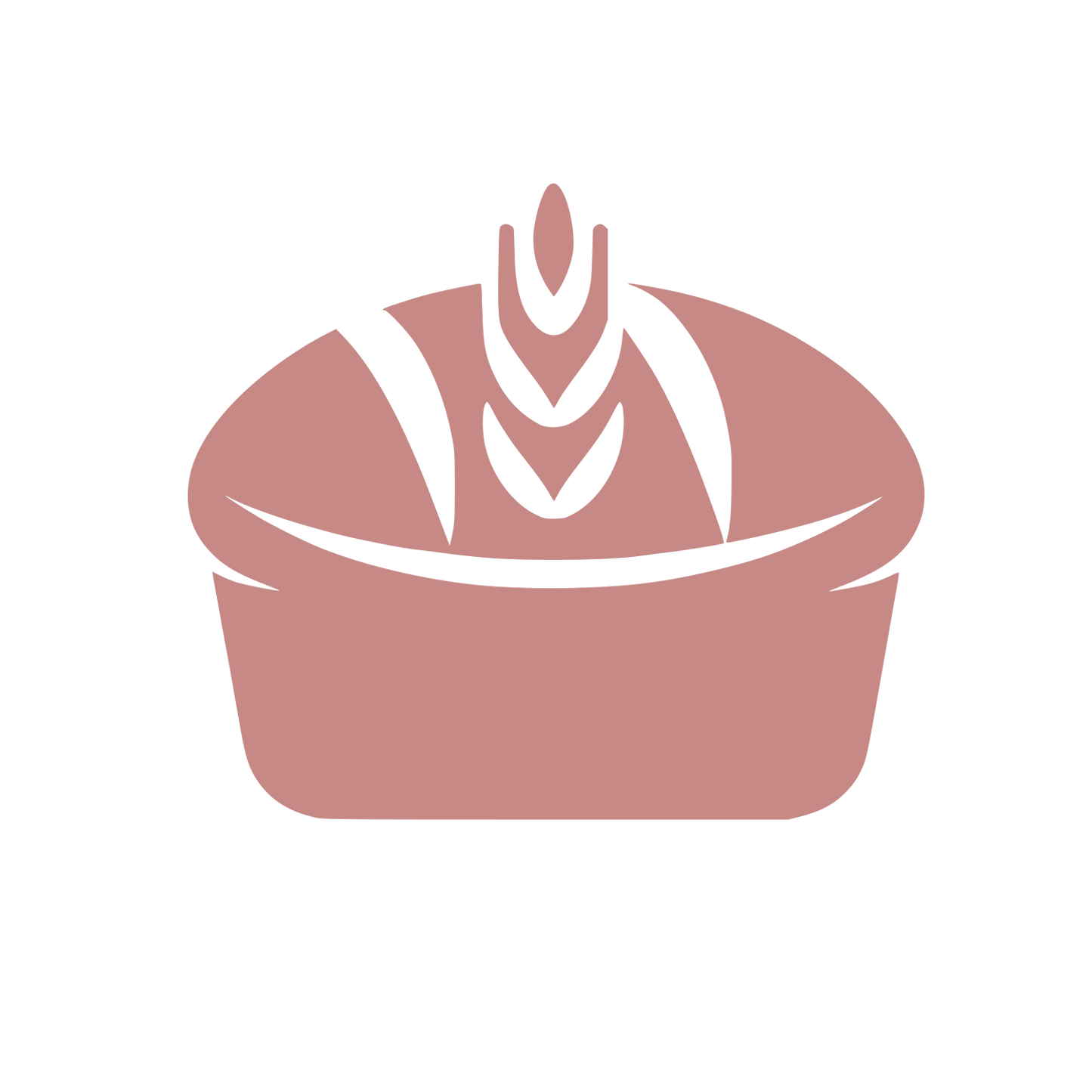 Bowl with Leaves Logo #C68986