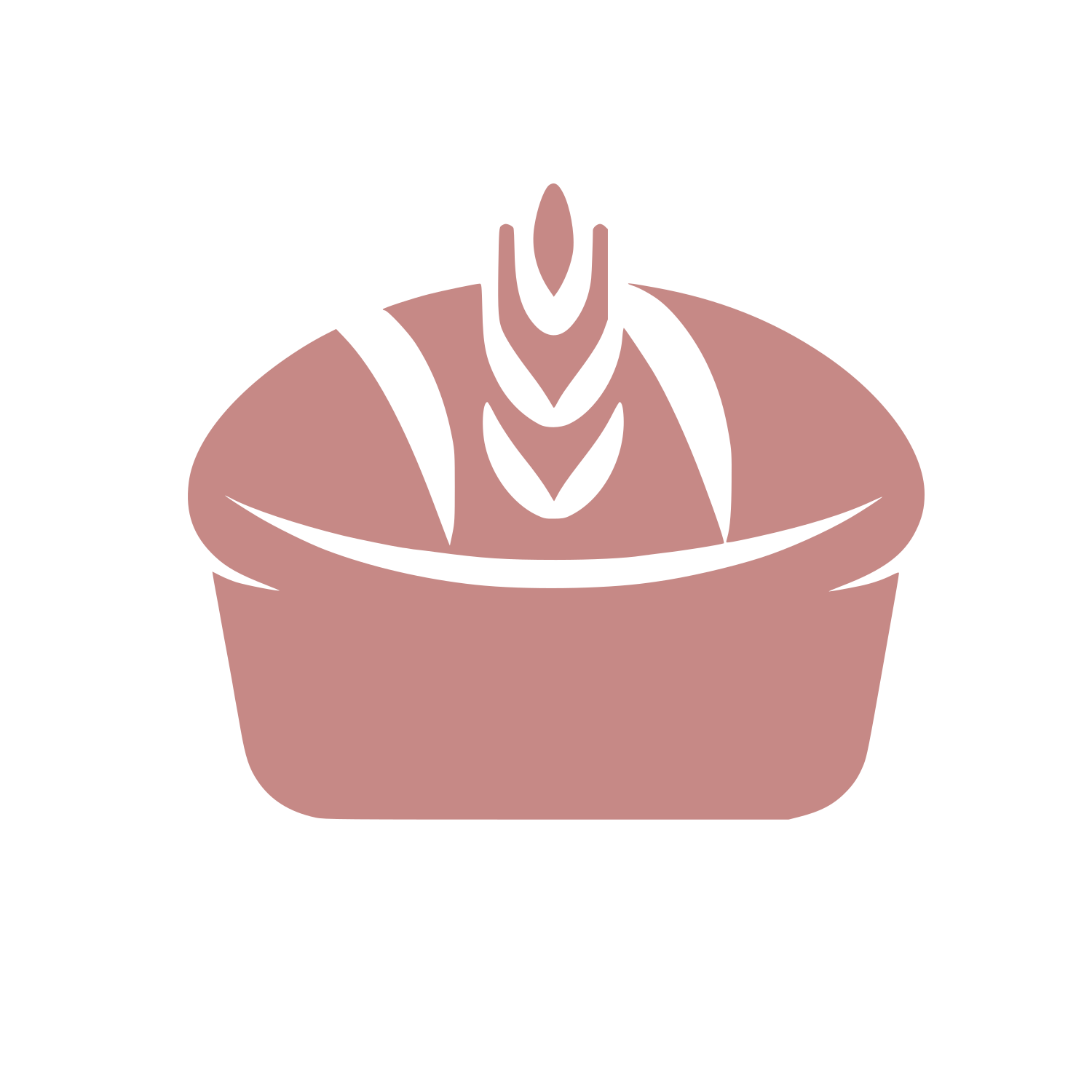 Bowl with Leaves Logo #C68986