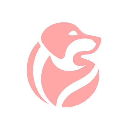 Dog Profile Logo Design #ffa6a6
