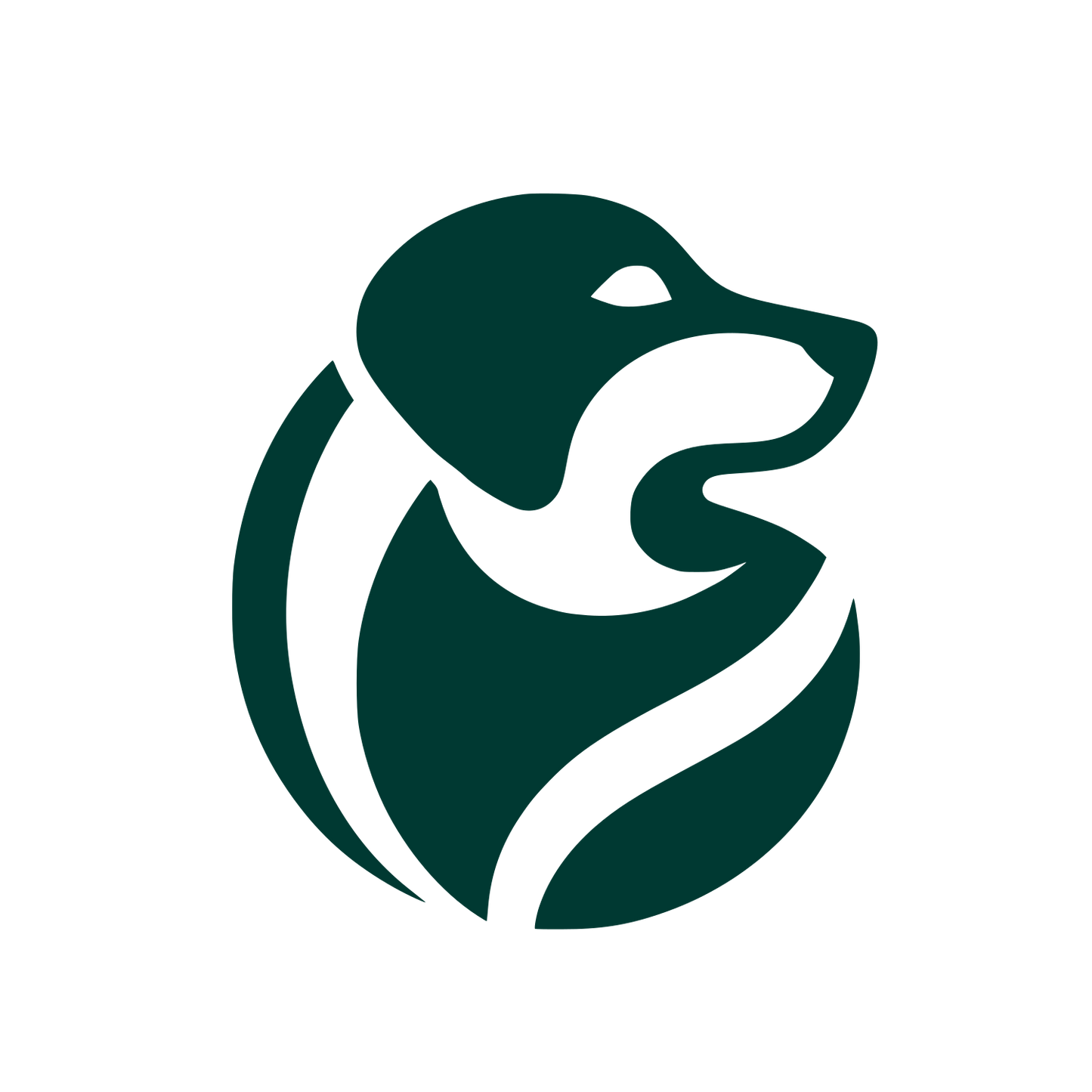 Dog Profile Logo Design #003932