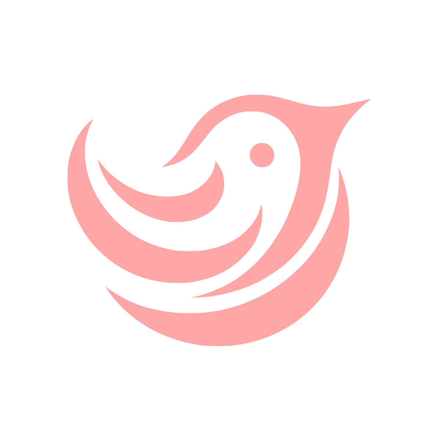 Bird Logo Design #ffa6a6