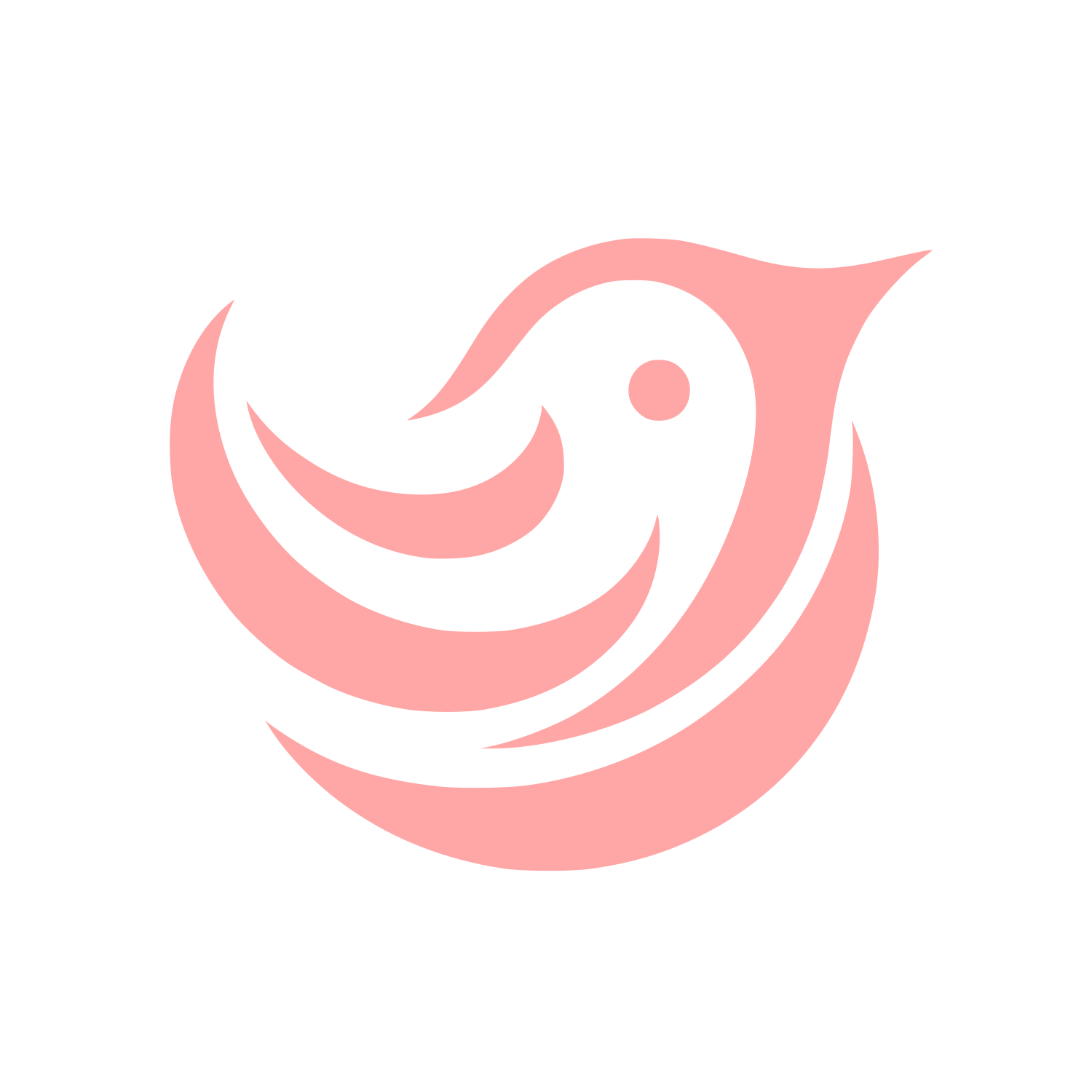Bird Logo Design #ffa6a6