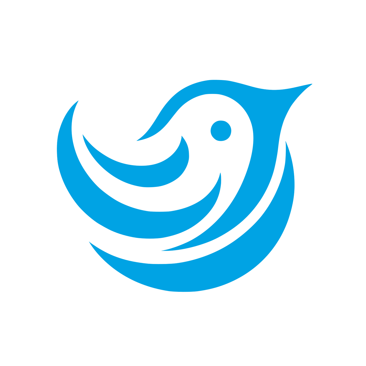 Bird Logo Design #00a3e4