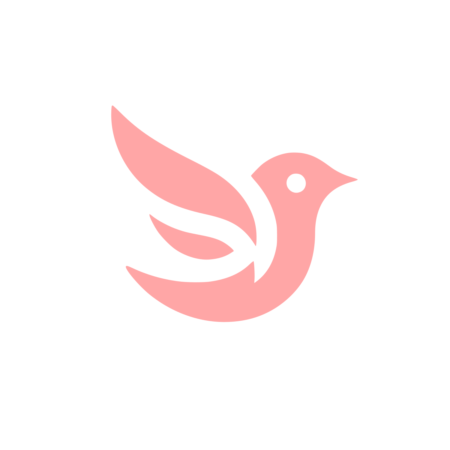 Bird Logo Design #ffa6a6