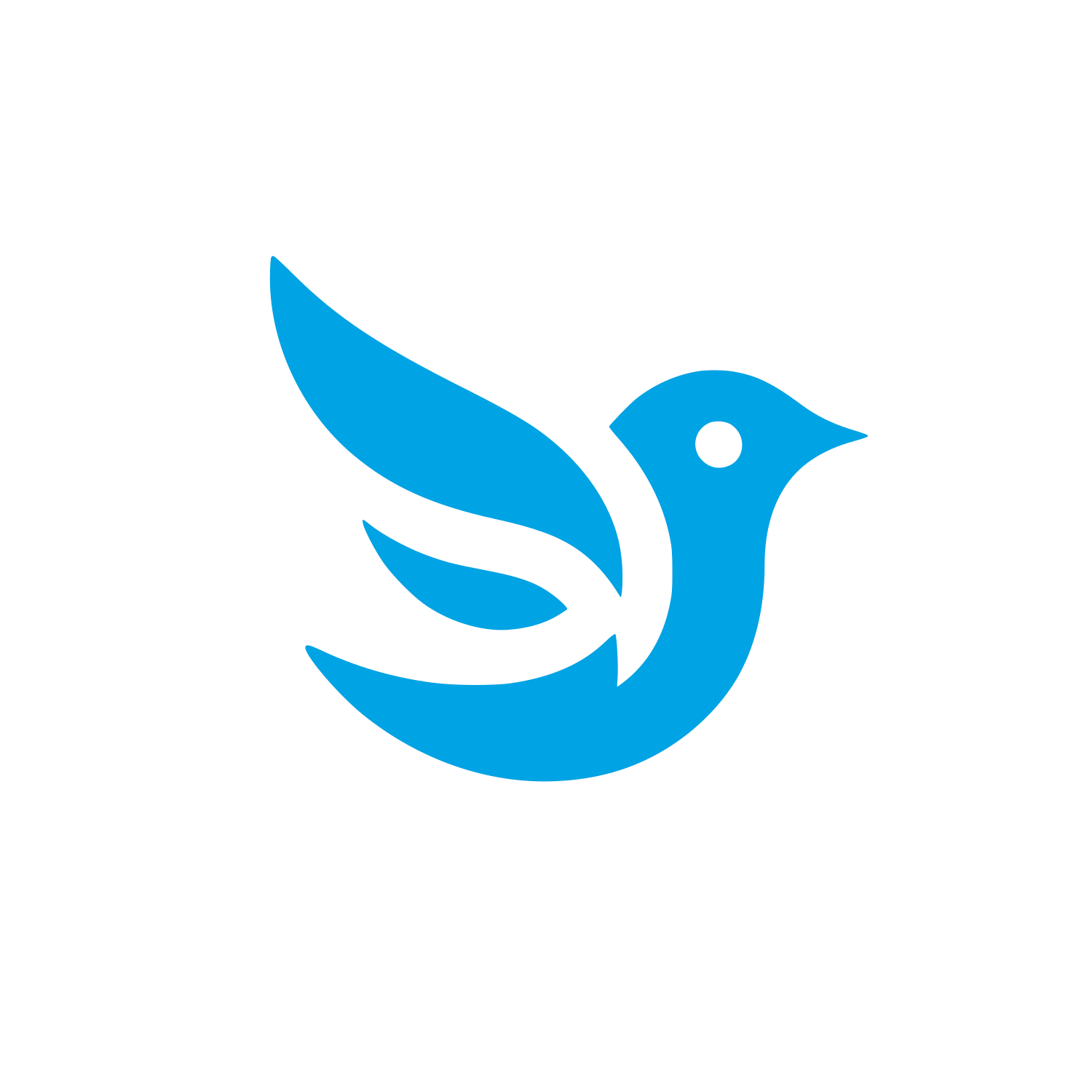 Bird Logo Design #00a3e4