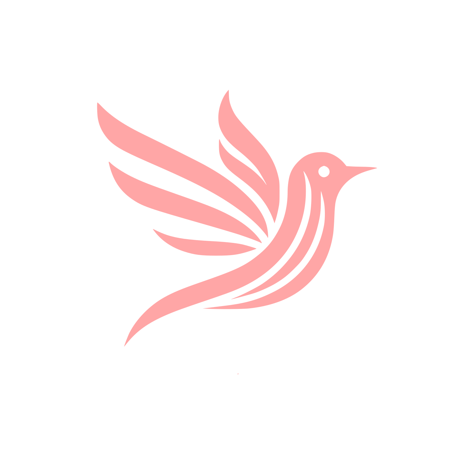 Bird Logo Design #ffa6a6