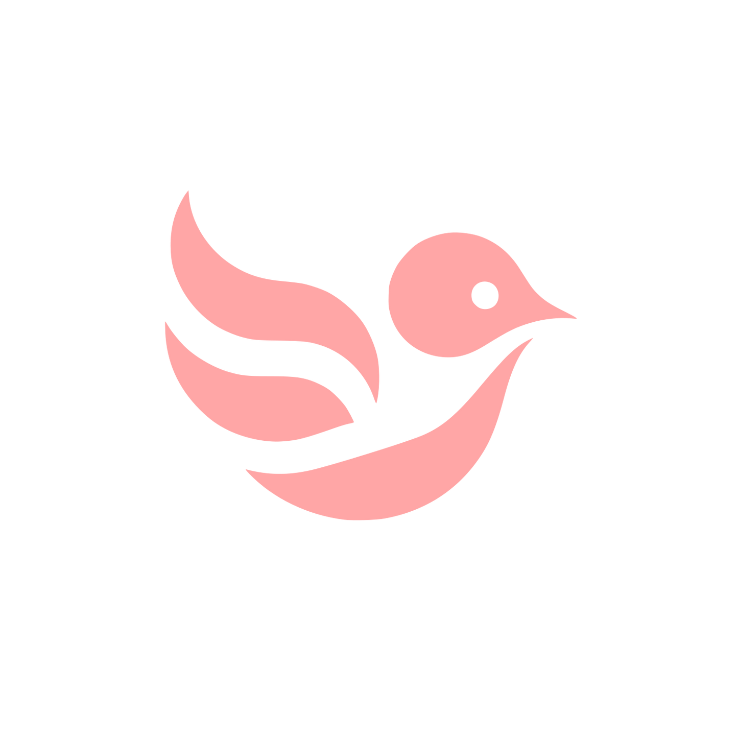 Bold Bird Logo #ffa6a6