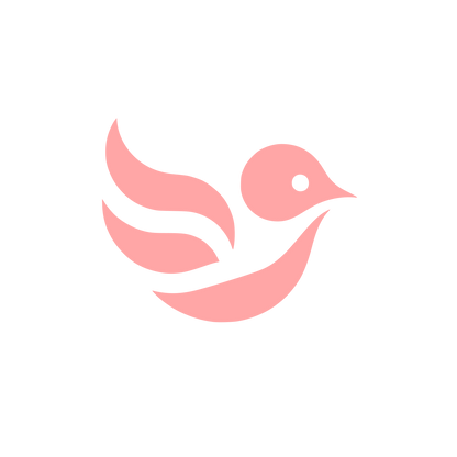 Bold Bird Logo #ffa6a6