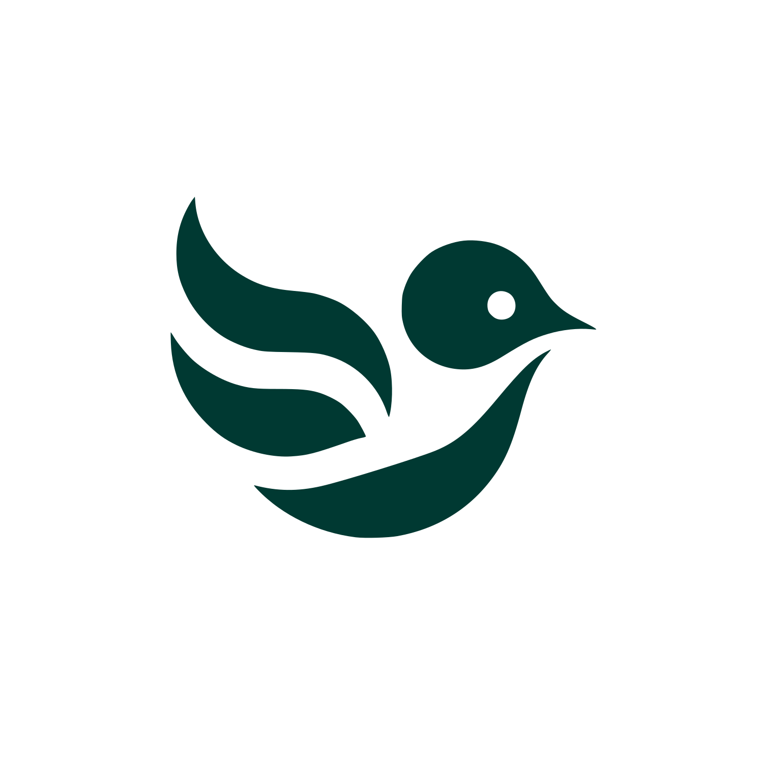 Bold Bird Logo #003932