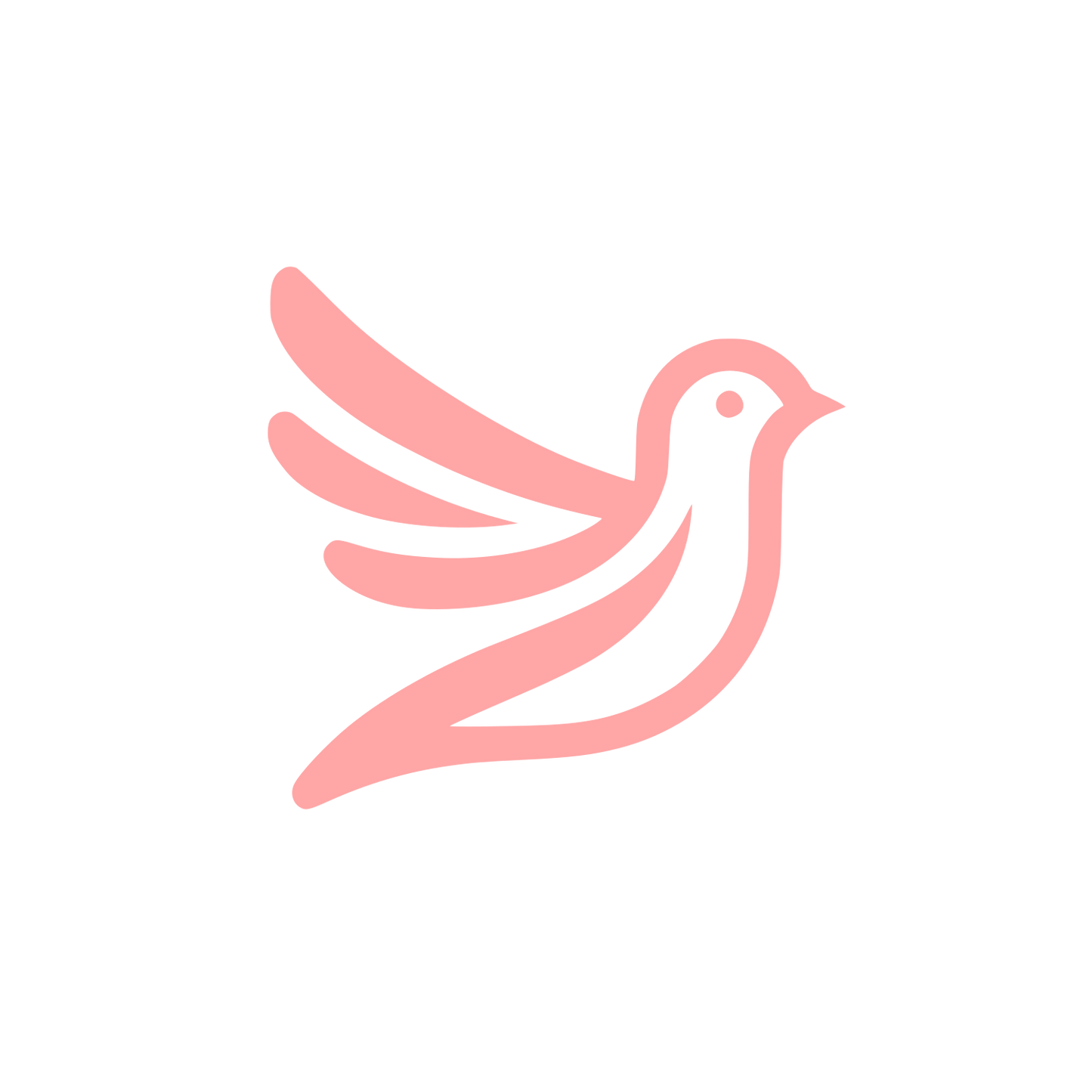 Bird Logo Design #ffa6a6