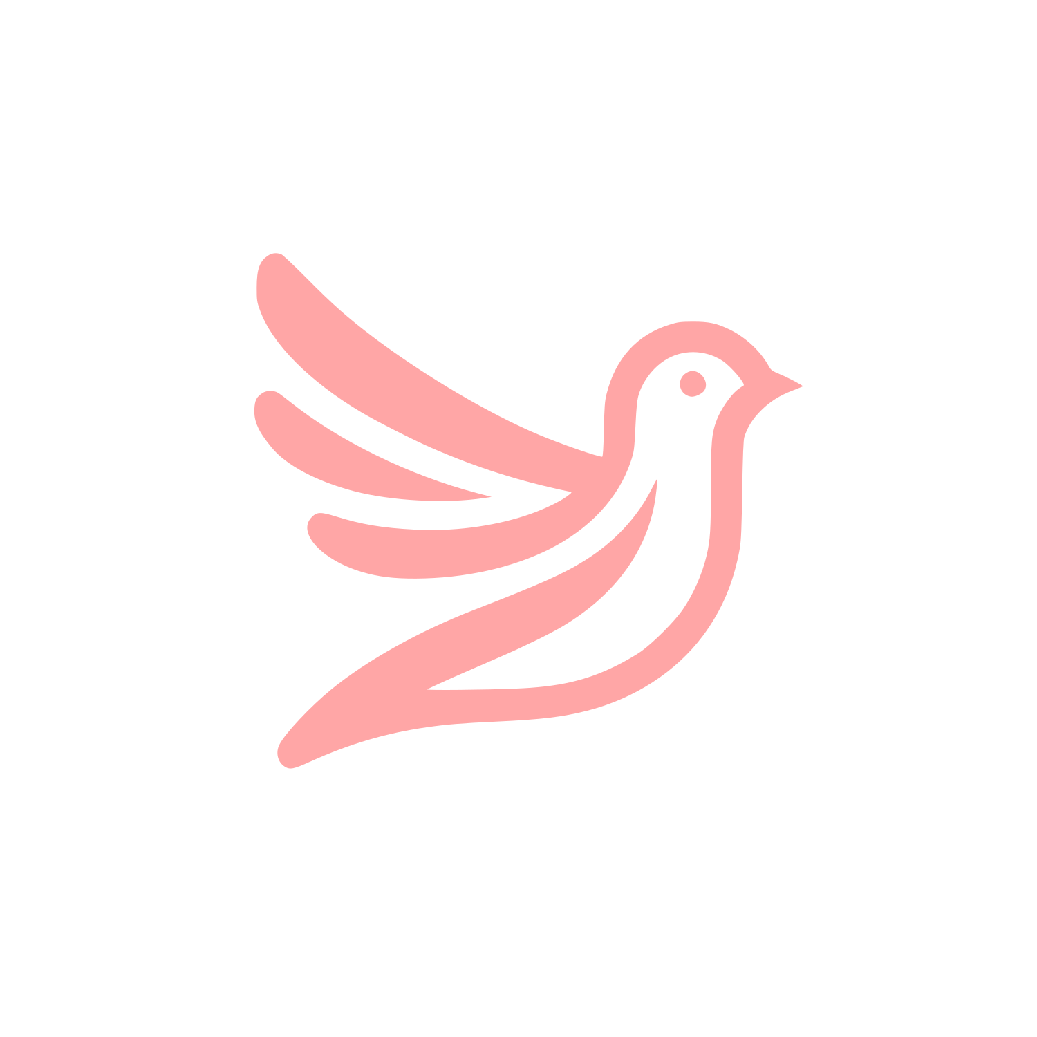Bird Logo Design #ffa6a6