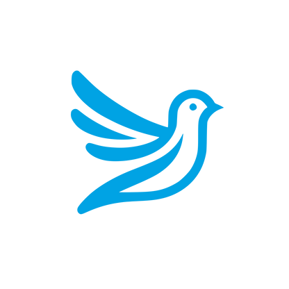Bird Logo Design #00a3e4