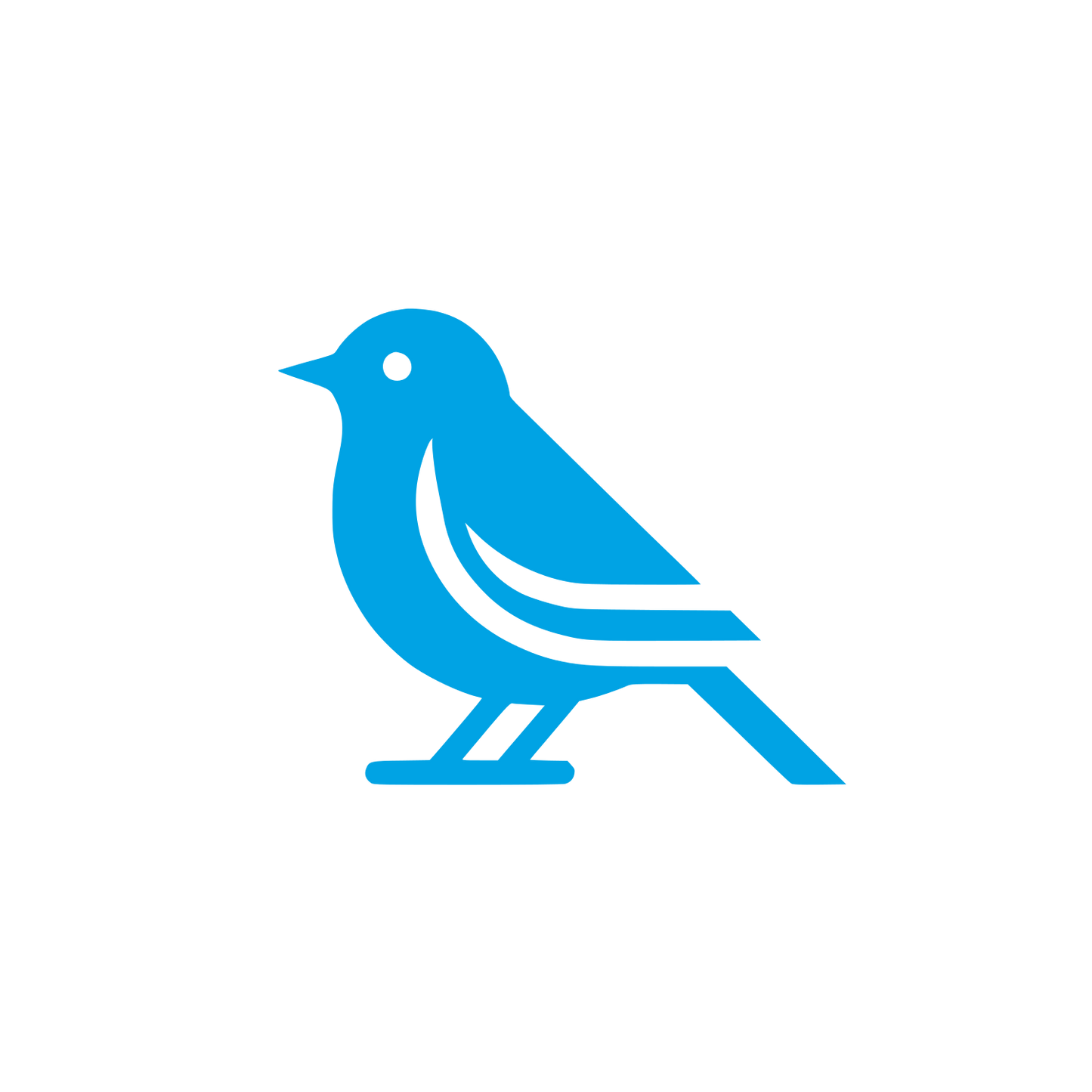 Bird Logo Design #00a3e4